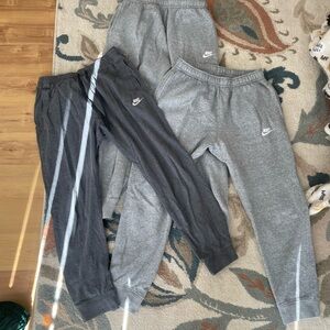 Nike Dark Gray and Light Gray Joggers